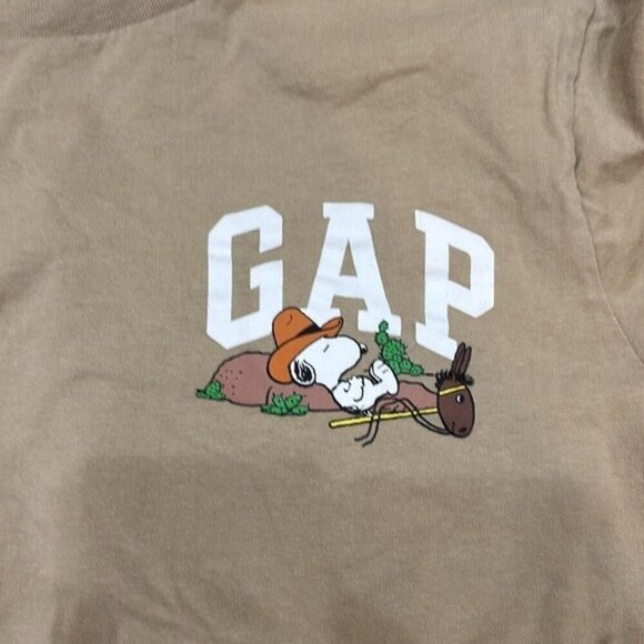 GAP Tan  Relaxed  Snoopy Graphic Tee size XS men - Picture 4 of 7